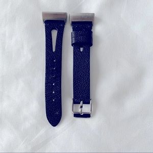 Fitbit 3 Black Leather Replacement Band